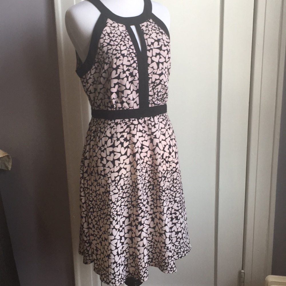 Black white dress